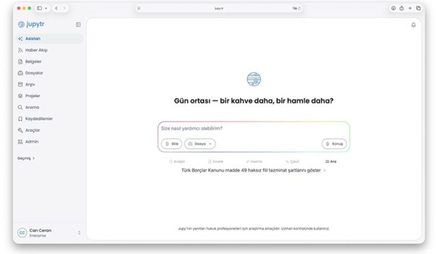 Türkiye'den Bir Hukuk Yapay Zekâsı: Jupytr, Global Devlerle Boy Ölçüşüyor