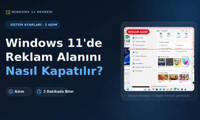 Windows 11’de Reklam Çılgınlığı Büyüyor: İşte Nedenleri ve Kapatma Rehberi