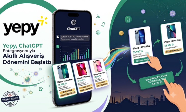 Yepy, ChatGPT Entegrasyonuyla Akıllı Alışveriş Dönemini Başlattı