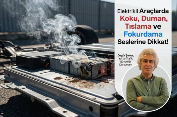 Elektrikli Araçlarda Koku, Duman, Tıslama ve Fokurdama Seslerine Dikkat!