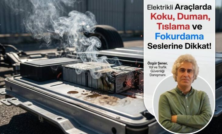 Elektrikli Araçlarda Koku, Duman, Tıslama ve Fokurdama Seslerine Dikkat!
