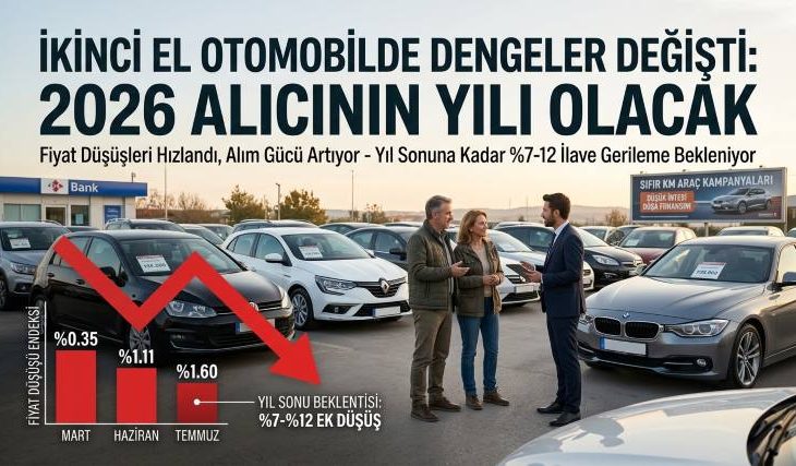 İkinci El Otomobilde Dengeler Değişti: 2026 Alıcının Yılı Olacak