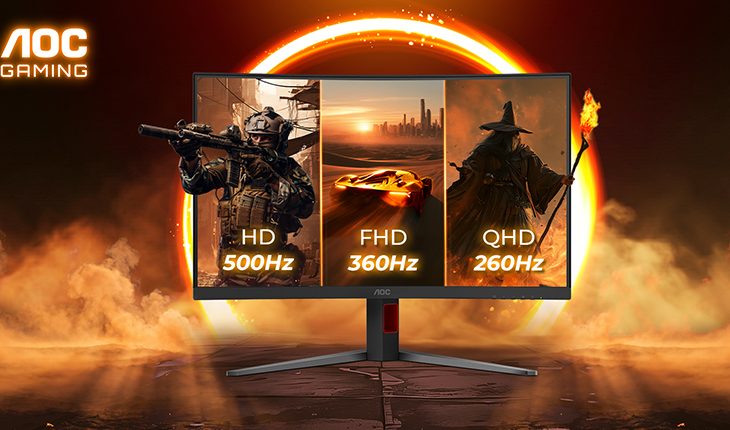 AOC’ten 260 Hz, 360 Hz ve 500 Hz Destekli Monitör