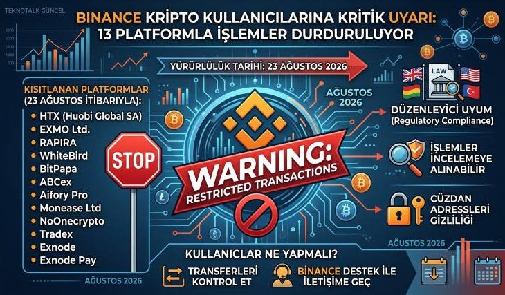 Binance’tan Kripto Kullanıcılarına Kritik Uyarı: 13 Platformla İşlemler Durduruluyor