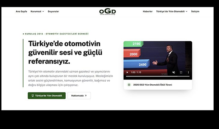 Otomotiv Gazetecileri Derneği’nin Dijital Mecraları Yenilendi