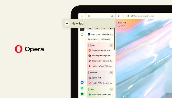 Opera One’da Dikey Sekmelerin düzeni yenilendi