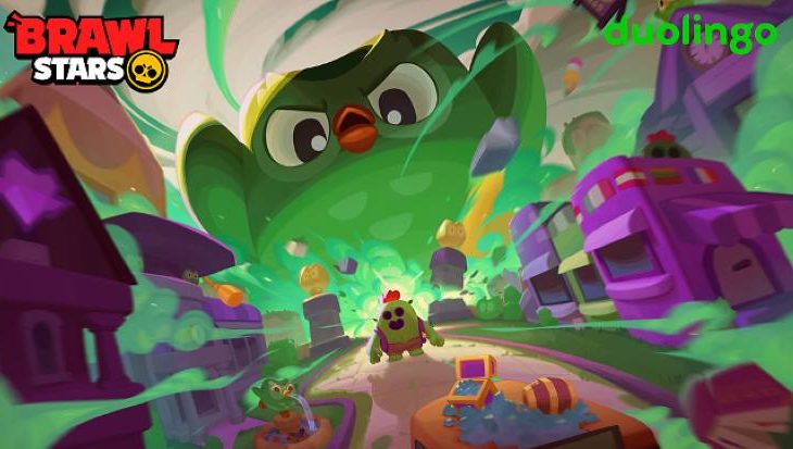 Brawl Stars ve Duolingo İş Birliği Başladı: Duo ile Spike Karşı Karşıya