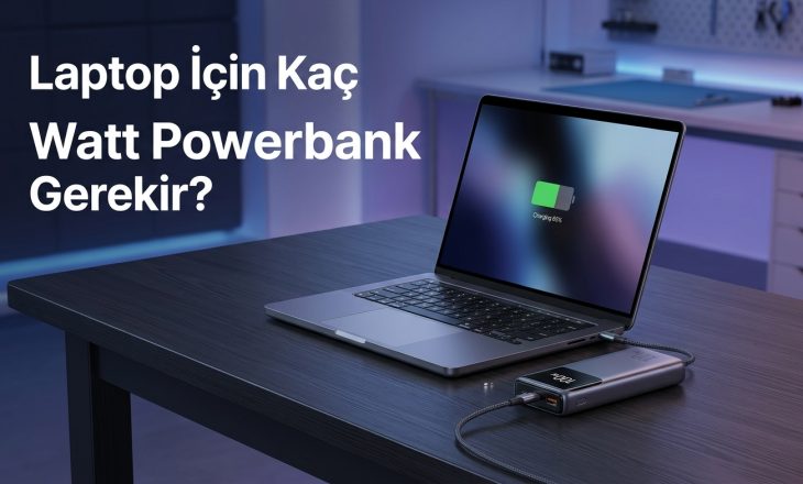 Laptopu Powerbank ile Şarj Etmek İçin Kaç Watt Gerekir?