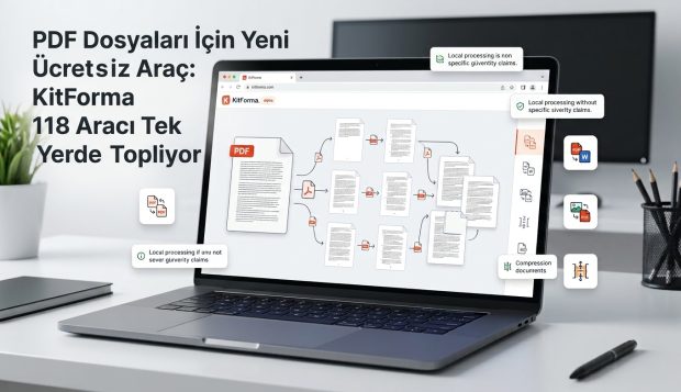 PDF Dosyaları İçin Yeni Ücretsiz Araç: KitForma 118 Aracı Tek Yerde Topluyor
