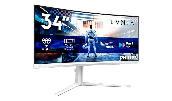 Philips Evnia’nın yeni 34M2C5601QA modeli 200 Hz yenileme hızlı!