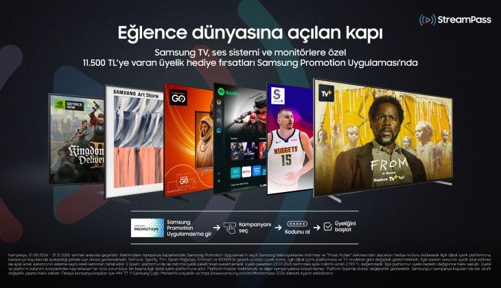 Samsung’tan 11.500 TL’ye varan üyelik fırsatı sunan StreamPass Kampanyası!