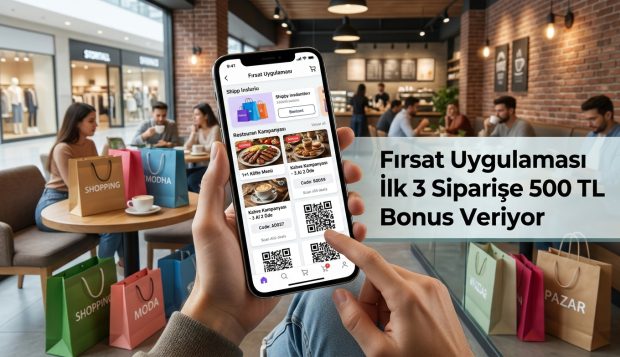 Fırsat Uygulaması İlk 3 Siparişe 500 TL Bonus Veriyor
