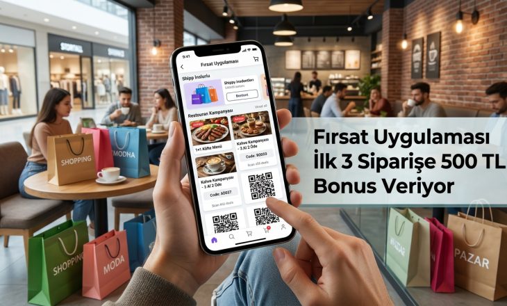 Fırsat Uygulaması İlk 3 Siparişe 500 TL Bonus Veriyor