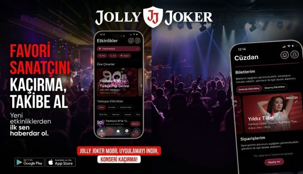 Jolly Joker Mobil Uygulaması ile Konser Deneyimi Dijitalleşiyor