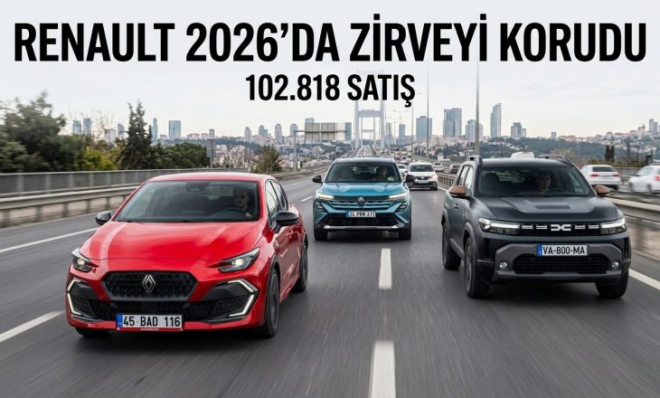 Renault 2026 Satışlarında Zirveyi Korudu: İlk 9 Ayda 102 Bin Adedi Aştı