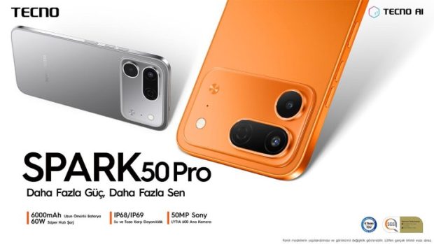 TECNO SPARK 50 Pro Türkiye’de! 6 Yıl Dayanan Batarya, 60W Şarj ve Zırh Gibi Koruma