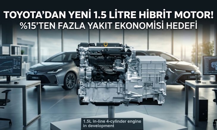 Toyota Yeni Motorunu Tanıttı: 1.5 Turbo Hibrit ve Yüzde 15 Tasarruf