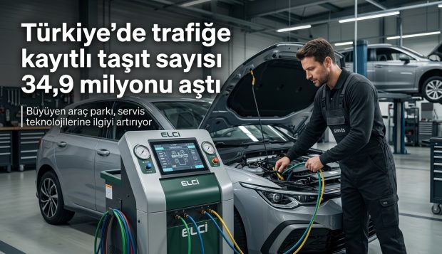 Türkiye’de trafiğe kayıtlı taşıt sayısı 34,9 milyonu aştı: Servis teknolojilerinde yeni dönem
