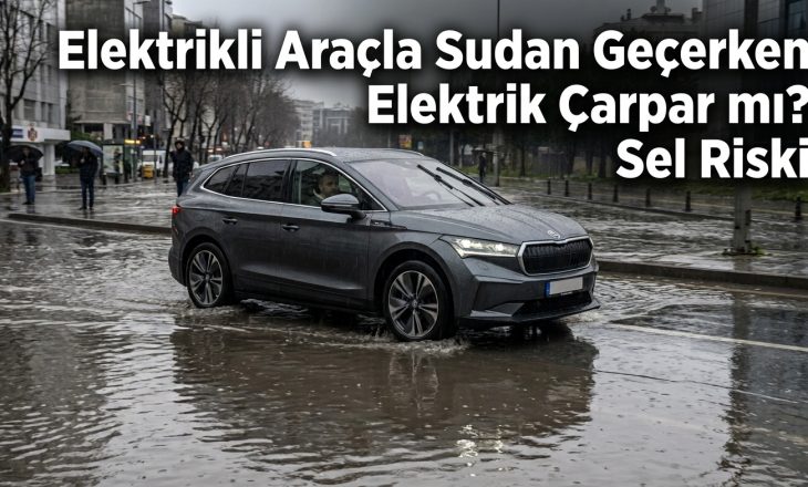 Elektrikli Araçla Sudan Geçerken Elektrik Çarpar mı? Sel Riski