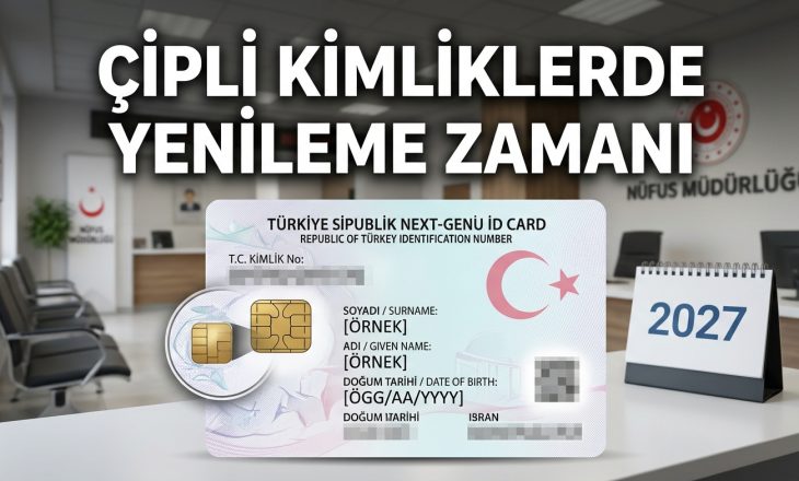 10 Yıl Önce Çipli Kimlik Alanlar Dikkat: Yenileme Zamanı